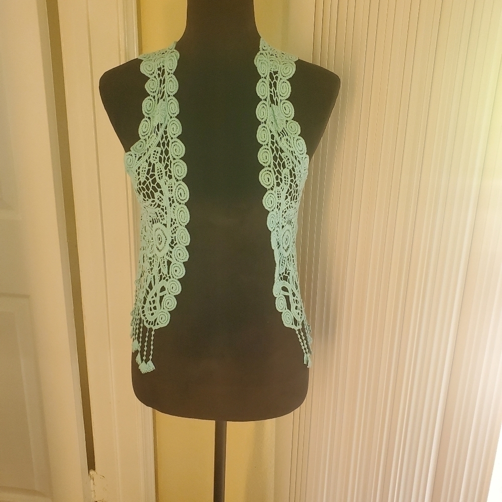 Crochet Tassel Shrug Cardigan - Picture 1 of 7